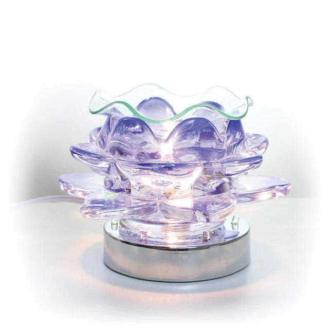 Blue Flower Electric Fragrance Oil Burner & Night Light