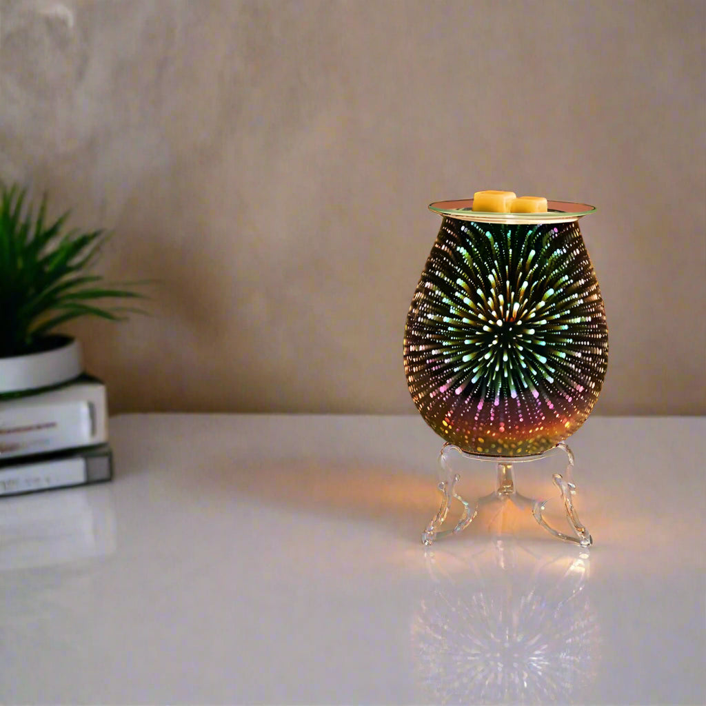 3D Glass Electric Fragrance Oil Burner