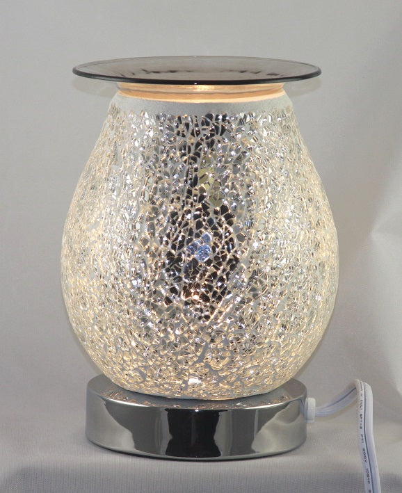 Crackle Glass Oil Burner/Night Light