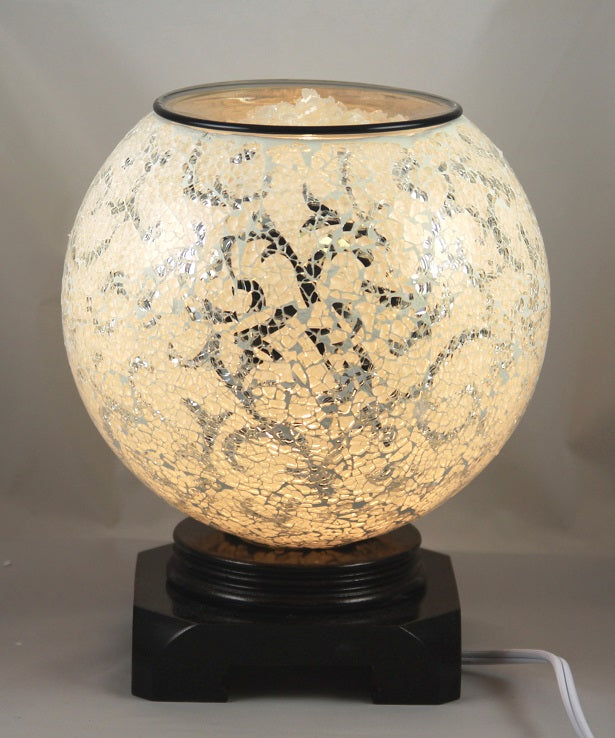 Designer White Globe Electric Oil  Warmer/Lamp