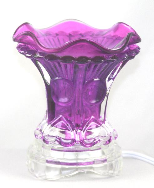 CrystalGlow Purple Electric Oil Burner
